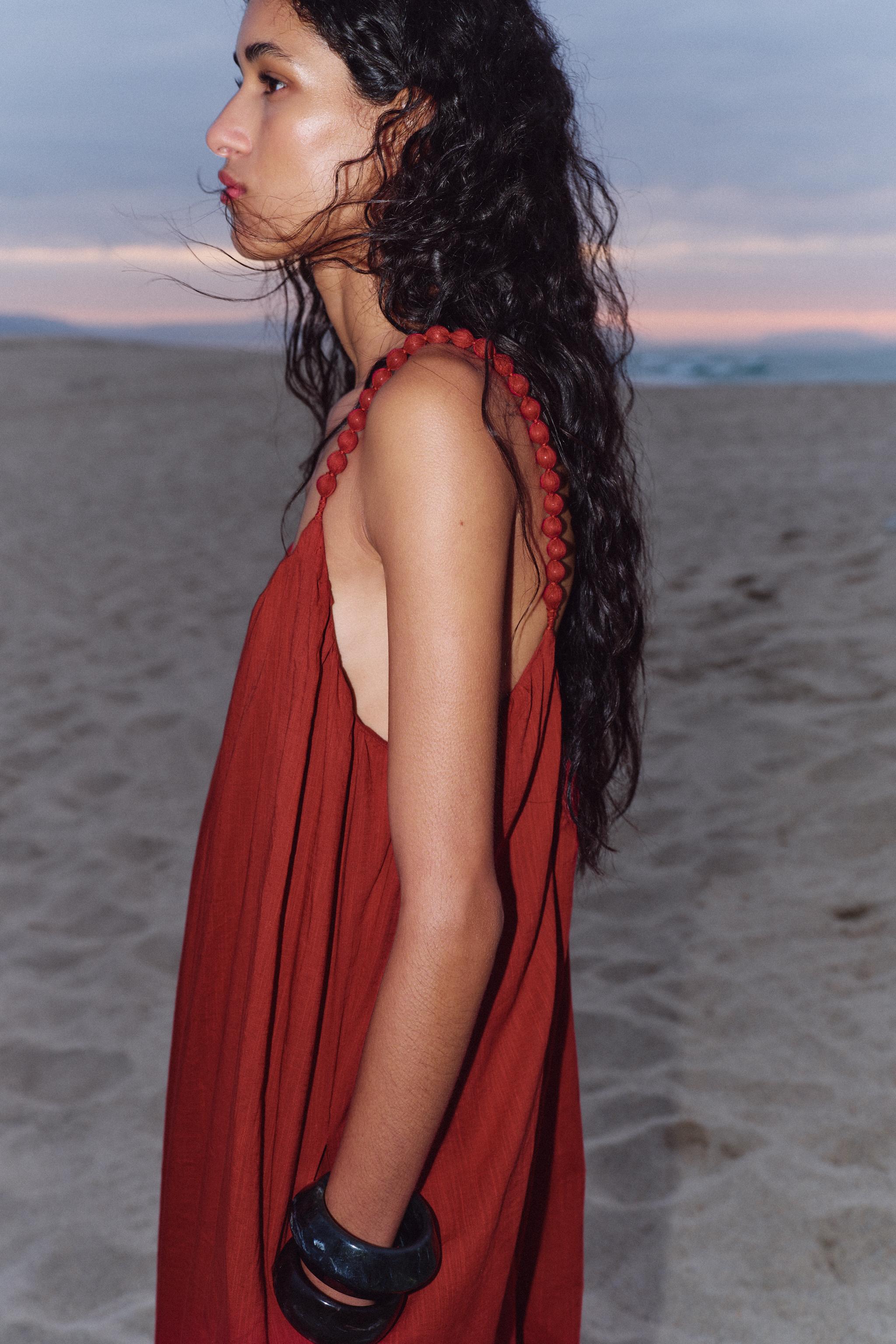 OVERSIZED STRAPPY DRESS